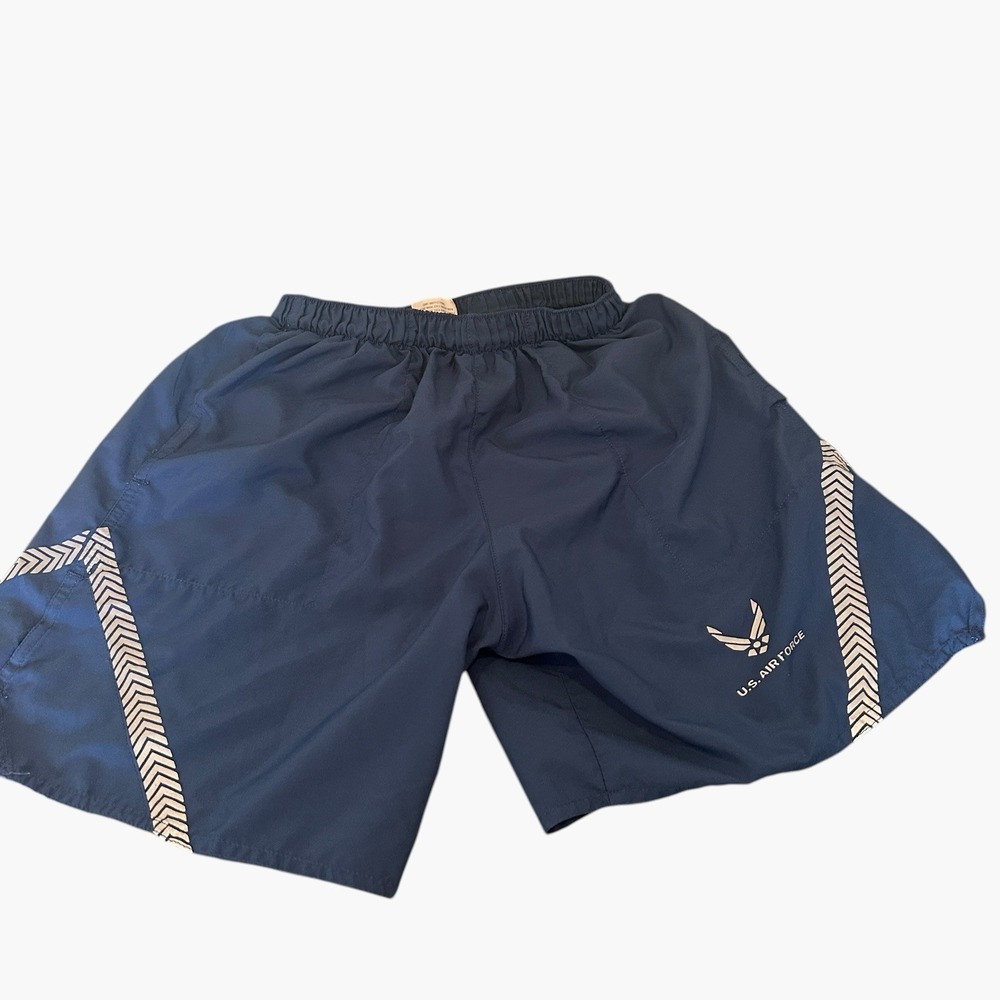 US Airforce Shorts Men's XS Blue Lined Swim Outdoors Made In USA Gym Trunks